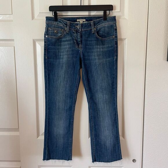 Burberry Brit Islington Low Rise Crop Boot Cut Jeans (altered length) Size 28 - Picture 12 of 12